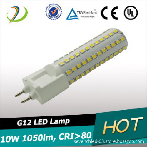 Epistar 2835 SMD G12 LED CRI>80 1100lm 10w led corn light G12 LED Lamp
